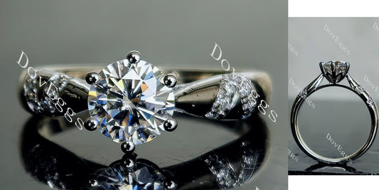 DovEggs 1ct (G-H-I) Color Round moissanite Engagement Ring (Amazon clearance)