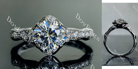 DovEggs 1.5ct (G-H-I) Color Cushion moissanite Engagement Ring (Amazon clearance)