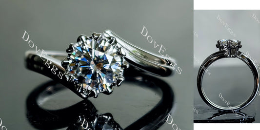 DovEggs 1ct (G-H-I) Color Round Solitaire moissanite Engagement Ring (Amazon clearance)